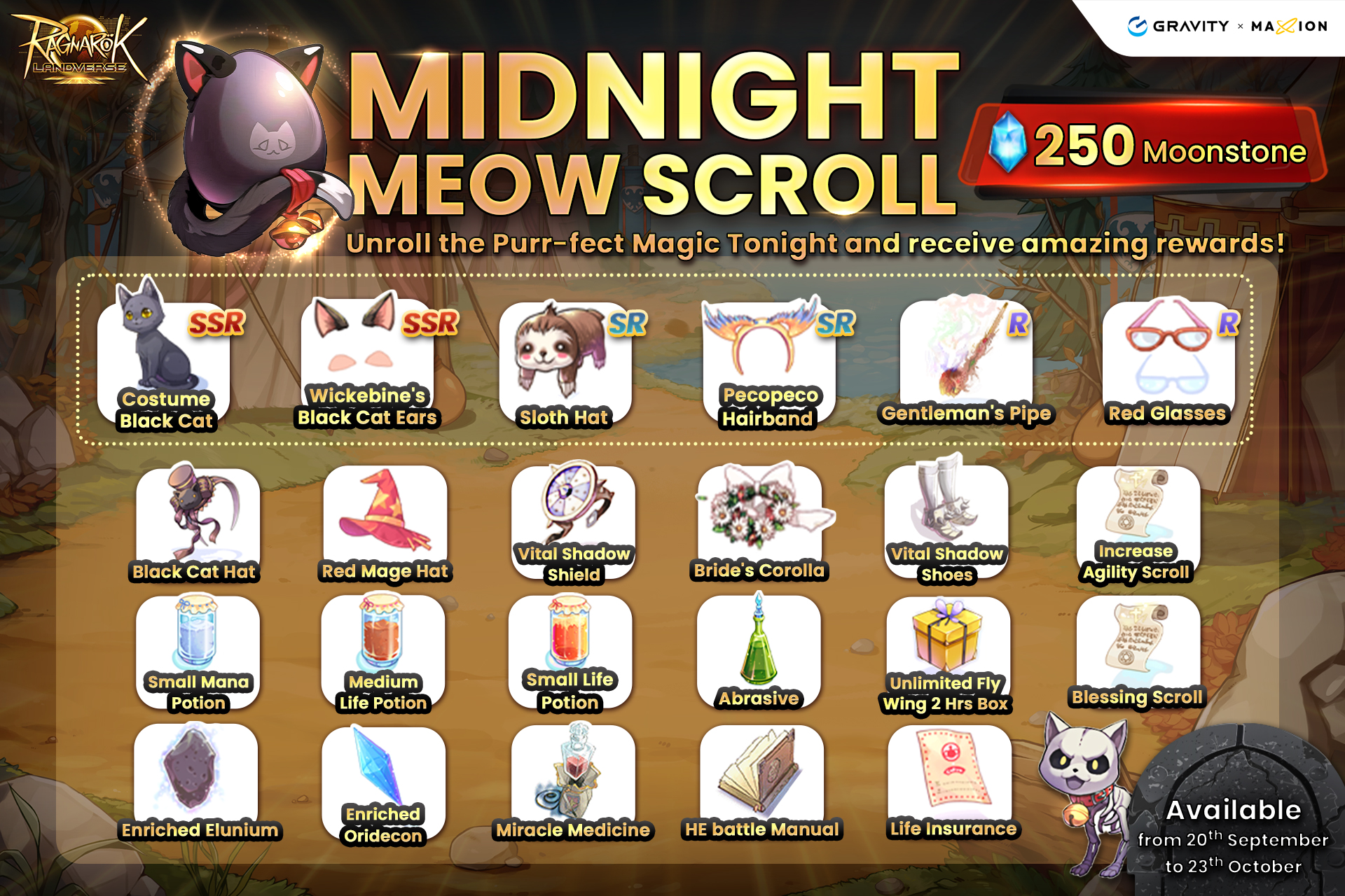 Midnight Meow Scroll