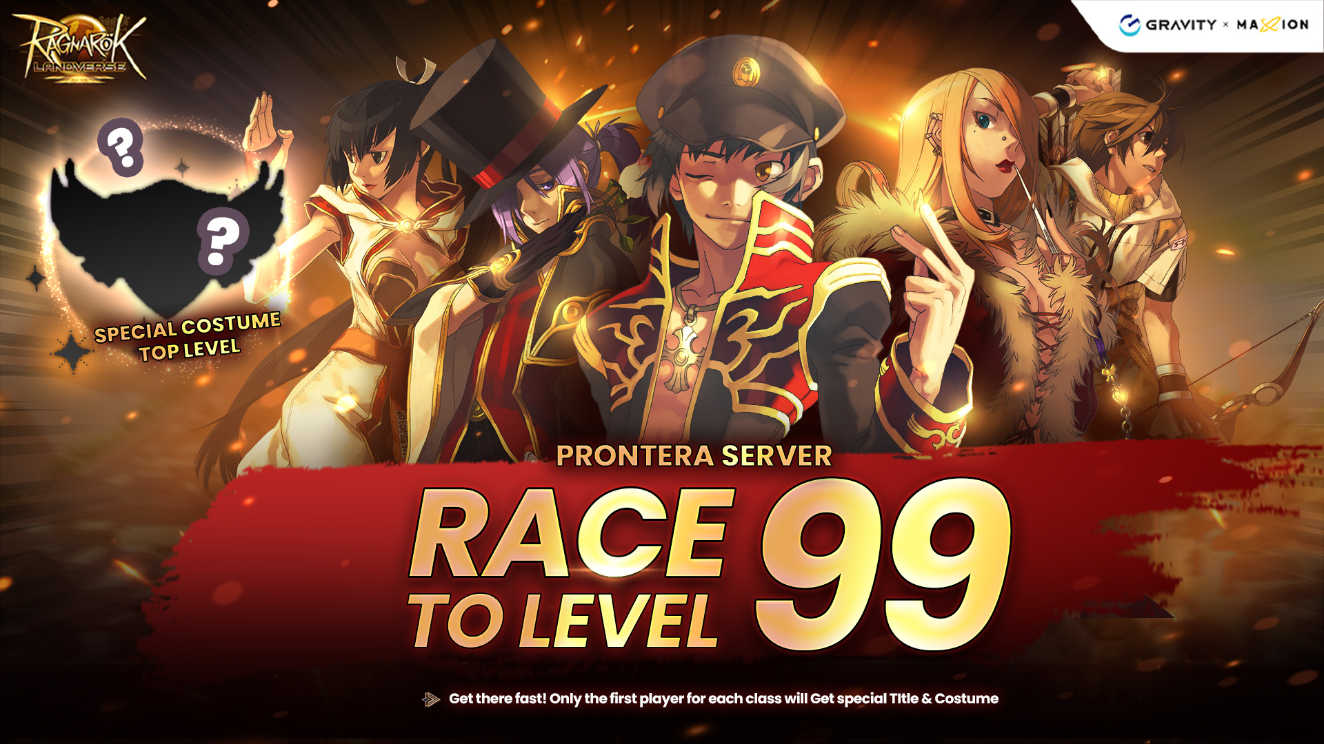 Ragnarok Landverse Race to 99 event on the Prontera server