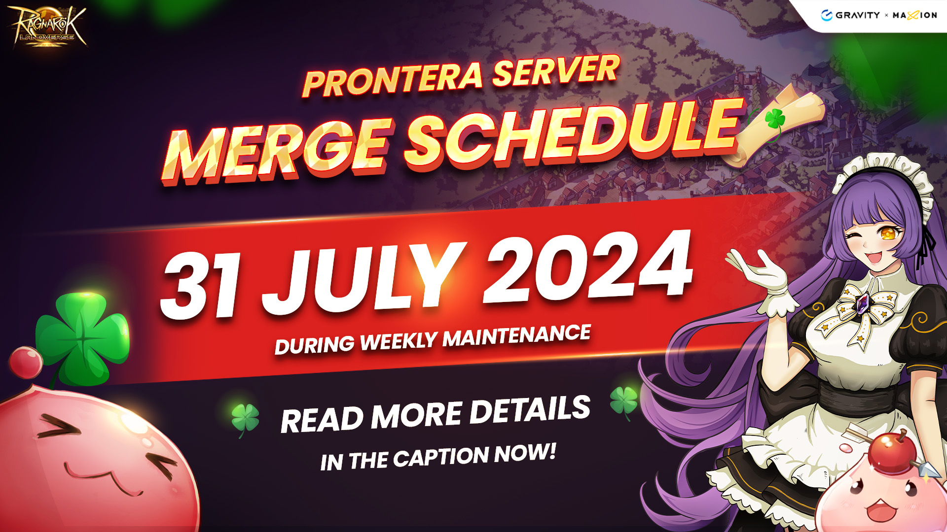 📢 Important Announcement: The Seasonal Server Prontera Merge is Coming!