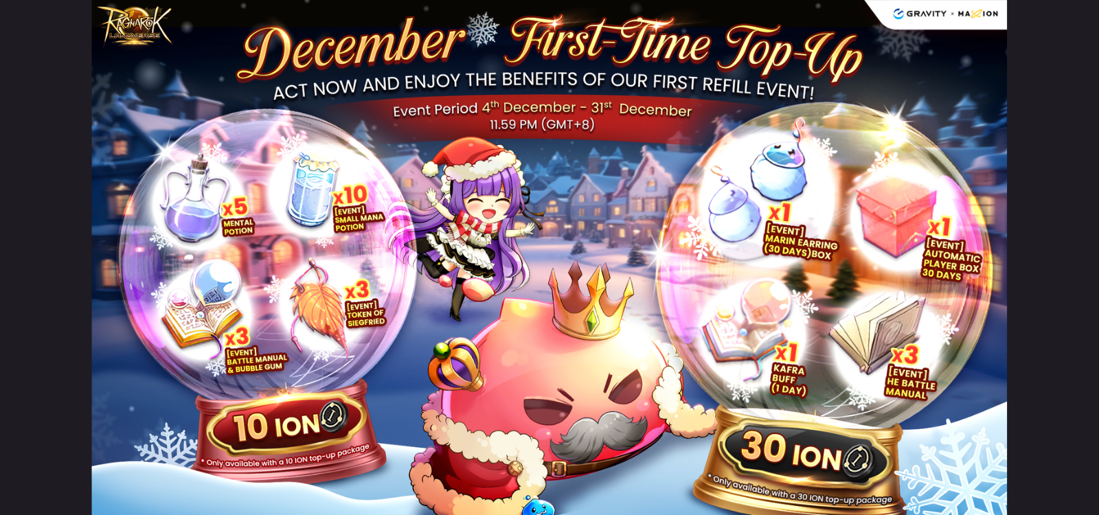 Ragnarok Online Landverse December First-Time Top-Up Event