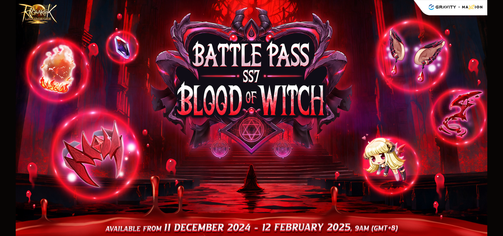 Ragnarok Online landverse Battle Pass Season 7 Blood of Witch