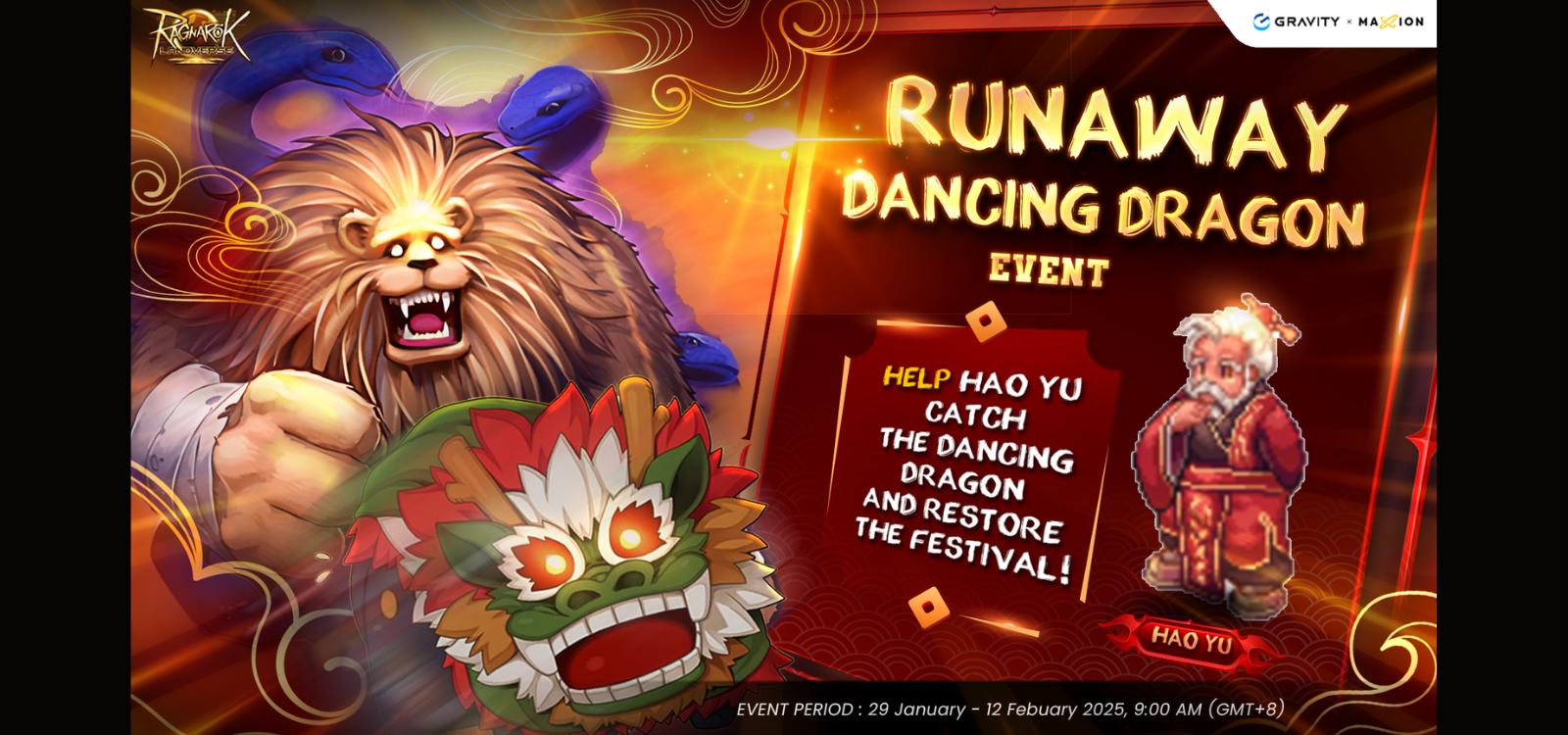 Ragnarok Online Landverse Runaway Dancing Dragon Event