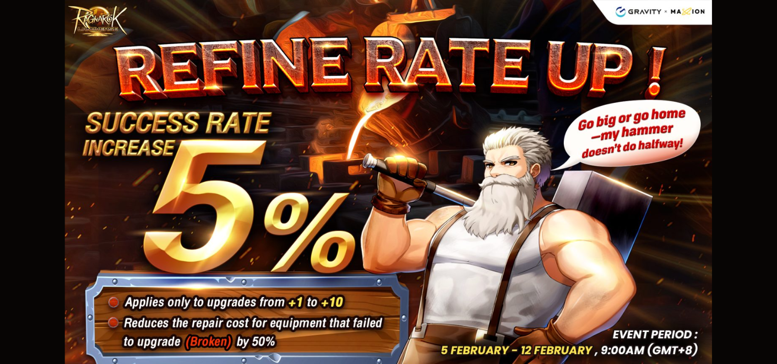 Ragnarok Online Landverse Refine Rate Up