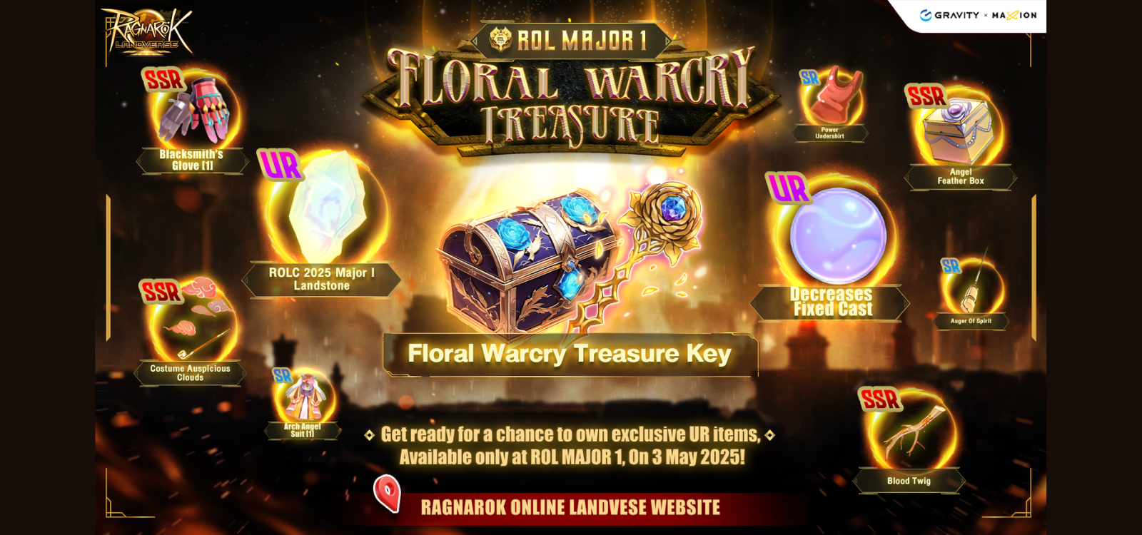 Ragnarok Online Landverse ROL MAJOR 1 : Floral Warcry Treasure