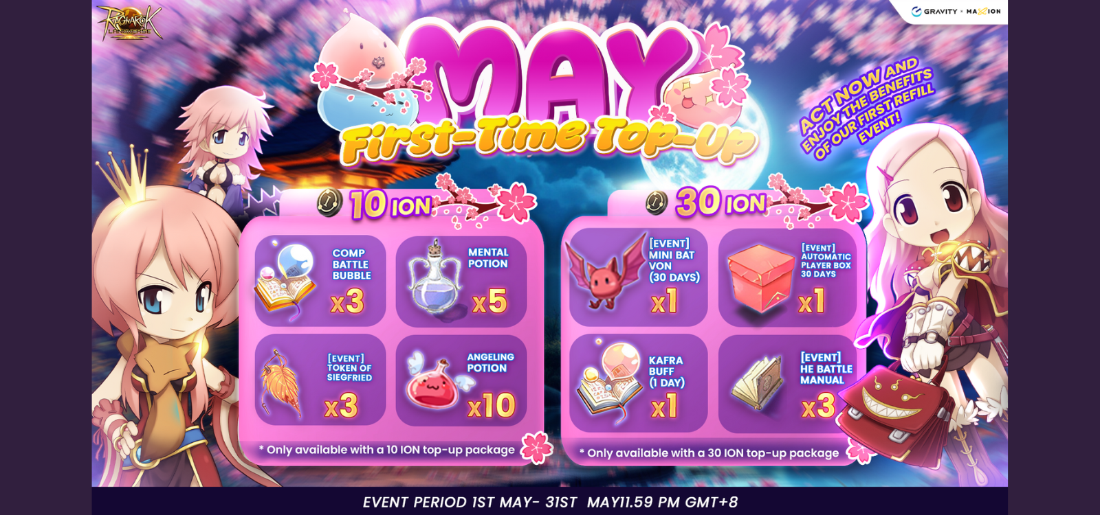 Ragnarok Online Landverse : May First-Time Top-Up Event