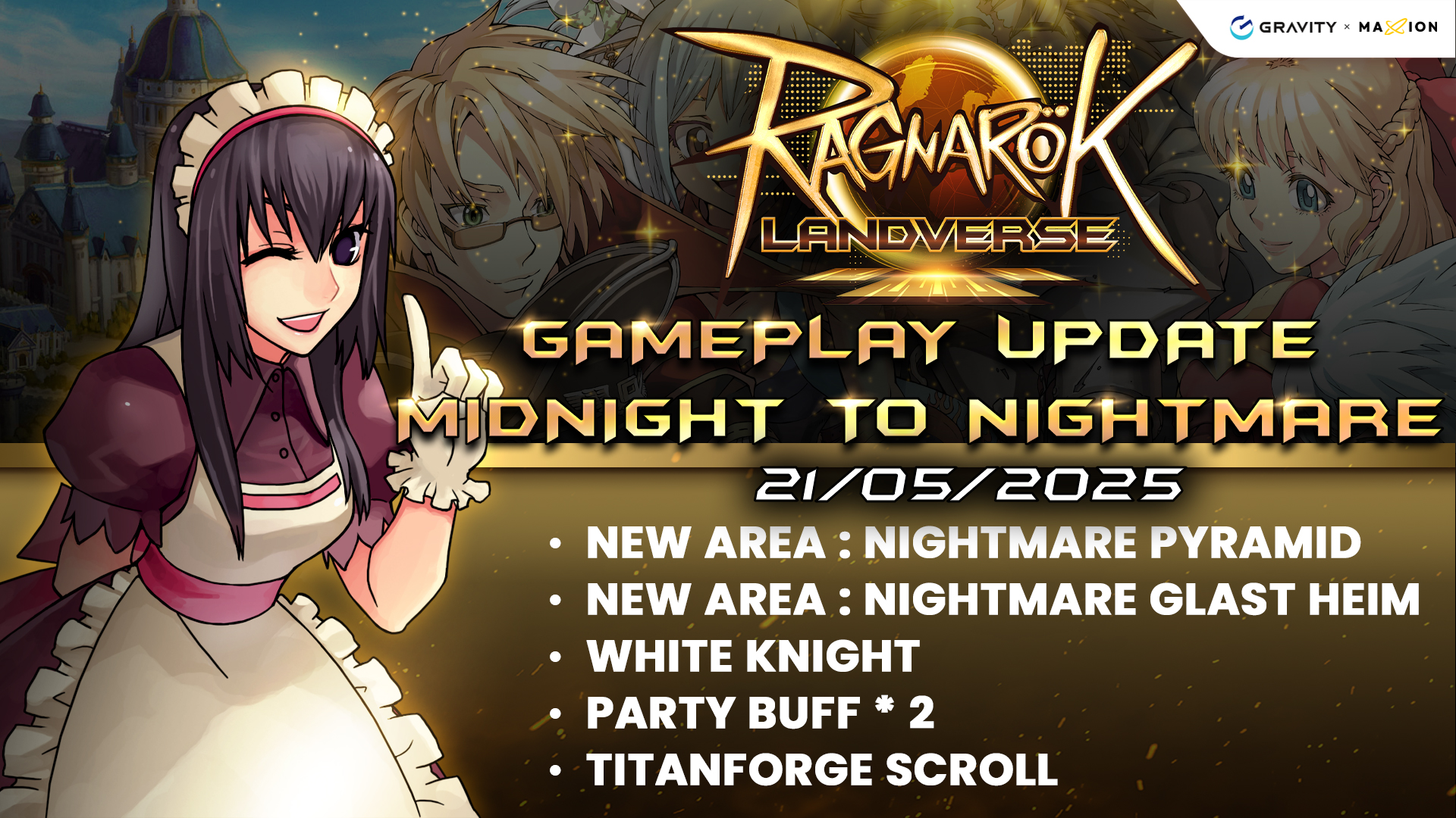 Ragnarok Online Landverse Gameplay Update EP 9.0 Midnight to Nightmare