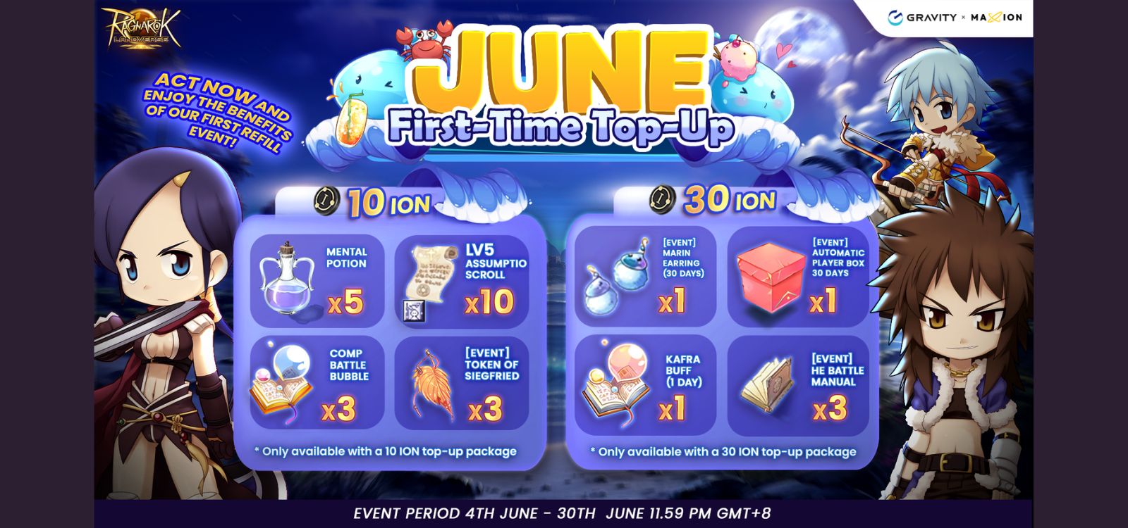 Ragnarok Online Landverse : June First-Time Top-Up Event