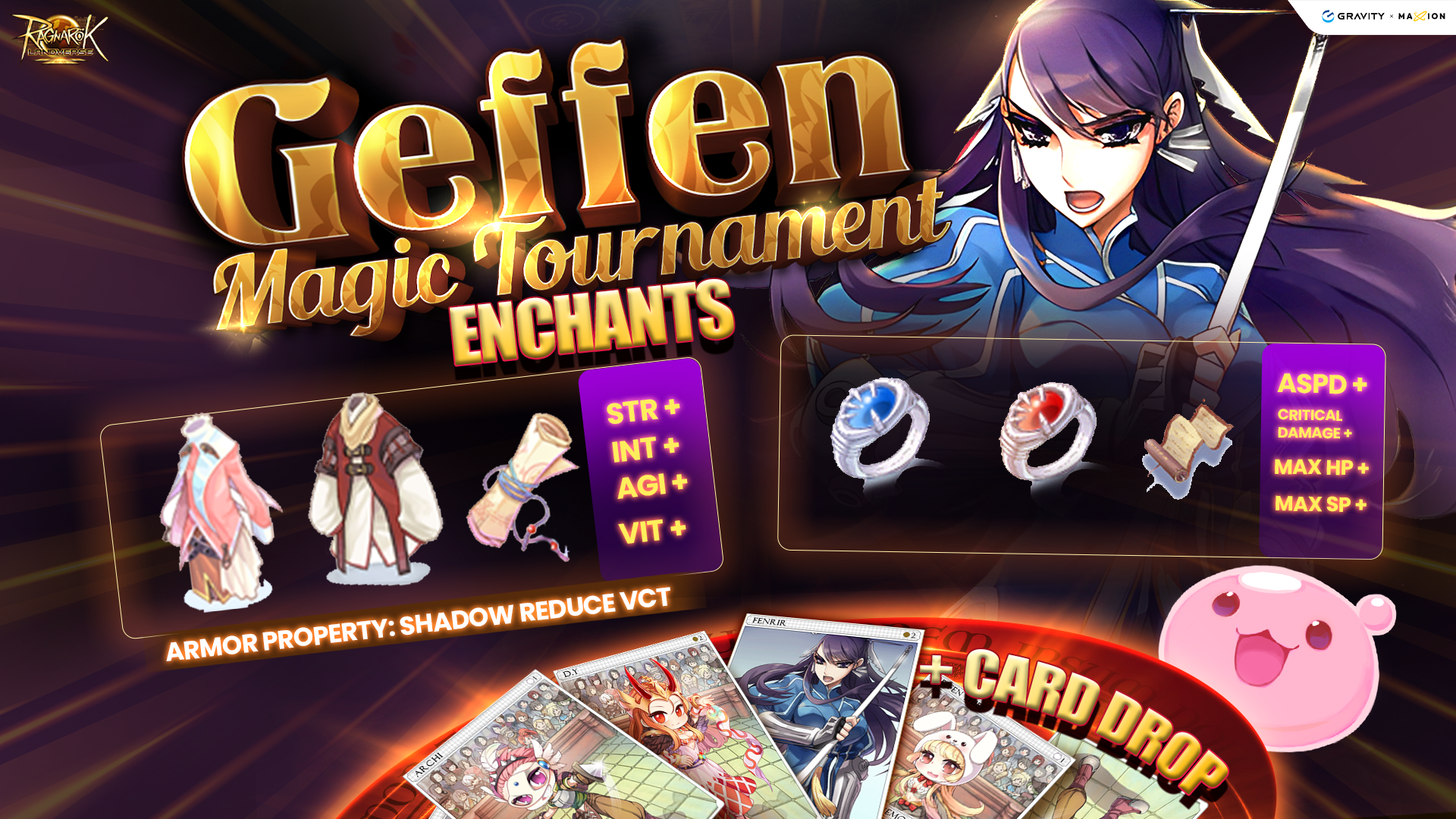 Ragnarok Online Landverse Geffen Magic Tournament Enchant + Card drop