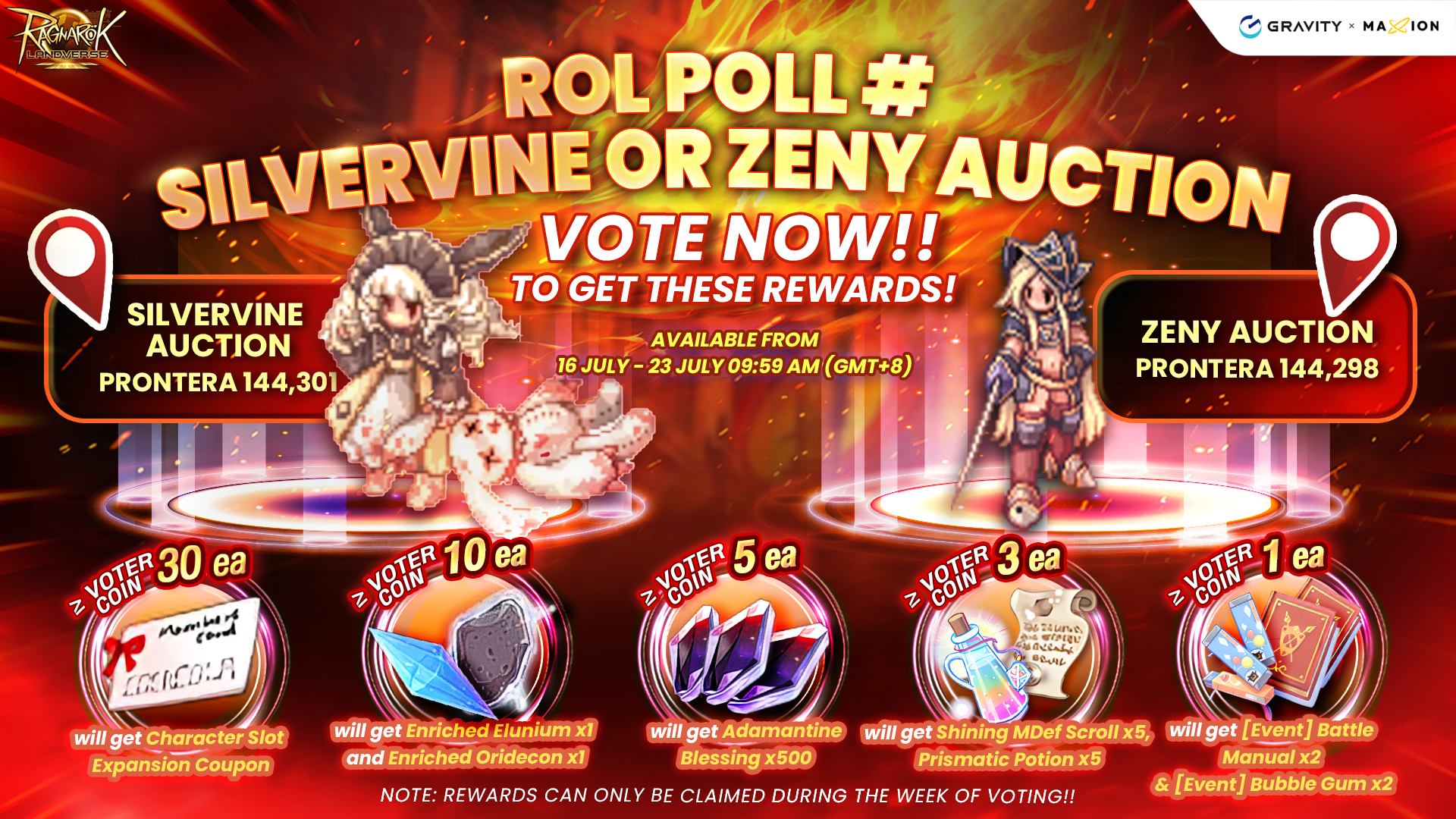 Ragnarok Online Landverse # ROL POLL Silvervine or Zeny Auction