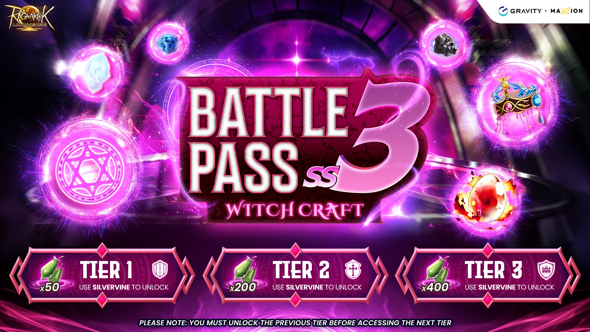 Ragnarok Online Landverse Battle Pass 2025 Season 3 : WitchCraft