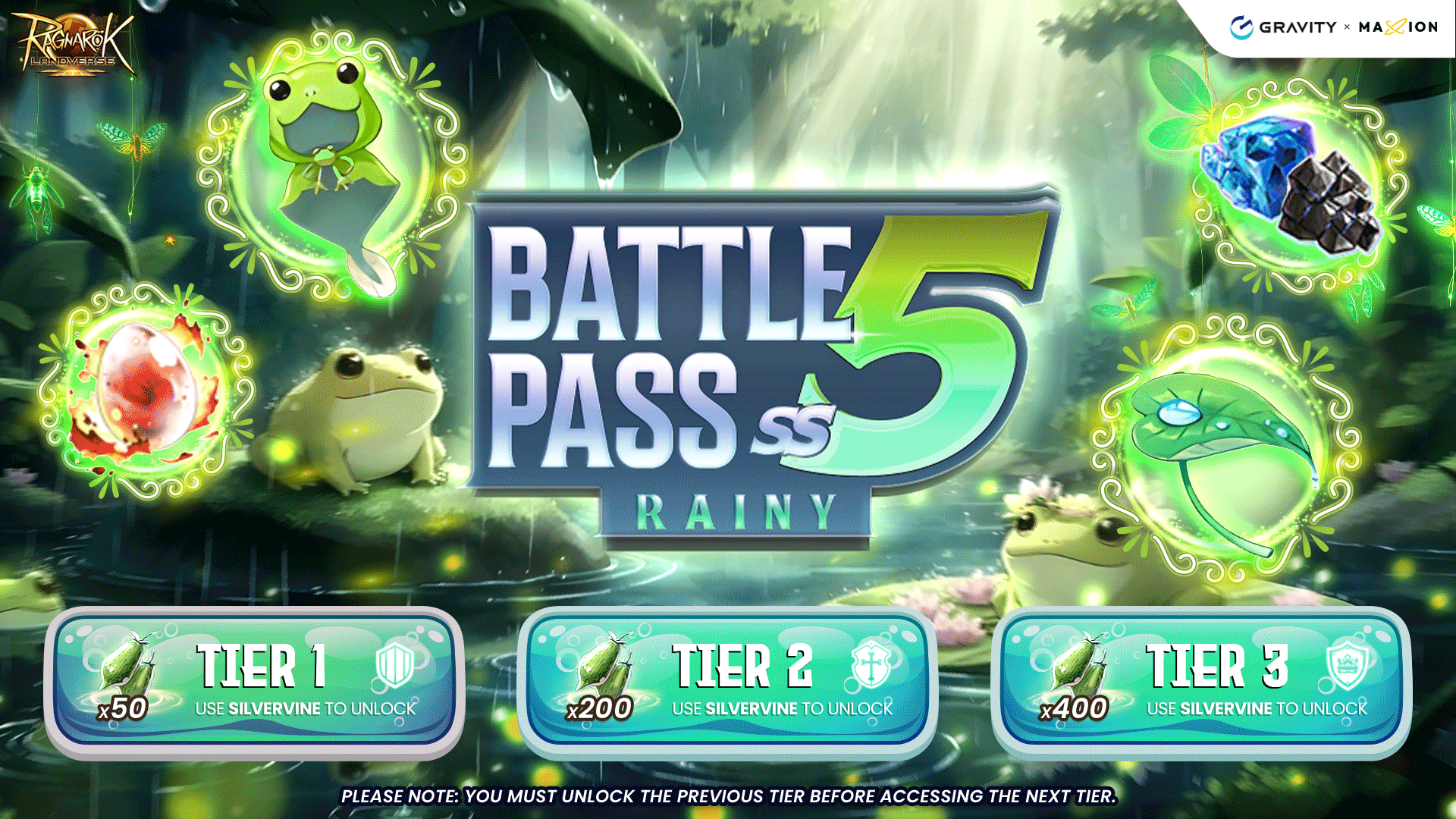Ragnarok Online Landverse Battle Pass 2025 Season 5 : RAINY