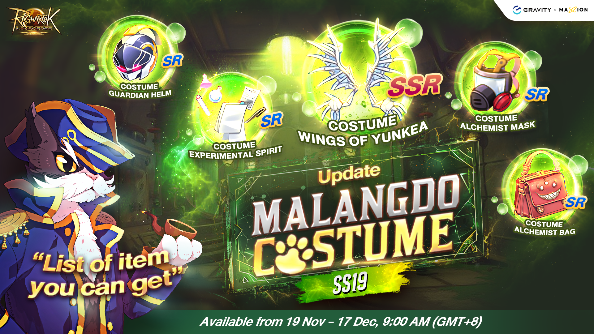Ragnarok Online Landverse Malangdo Costume SS19