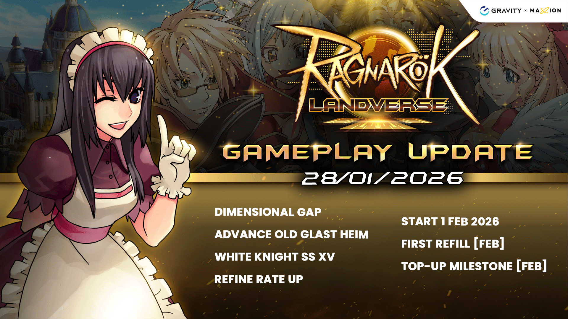 Ragnarok Online Landverse Gameplay Update Advance Old Glast Heim